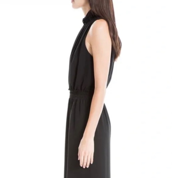 NWT, Max Studio, Mock Neck Sleeveless Stretch Crepe Jumpsuit, Size X-Small - Picture 3 of 4